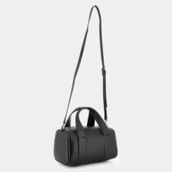 SCULPTED SQUARE BARREL BAG MONO- BORSE BLACK 12378-0GQ