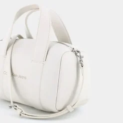 SCULPTED SQUARE BARREL BAG MONO- BORSE EGGSHELL 12378-ACF