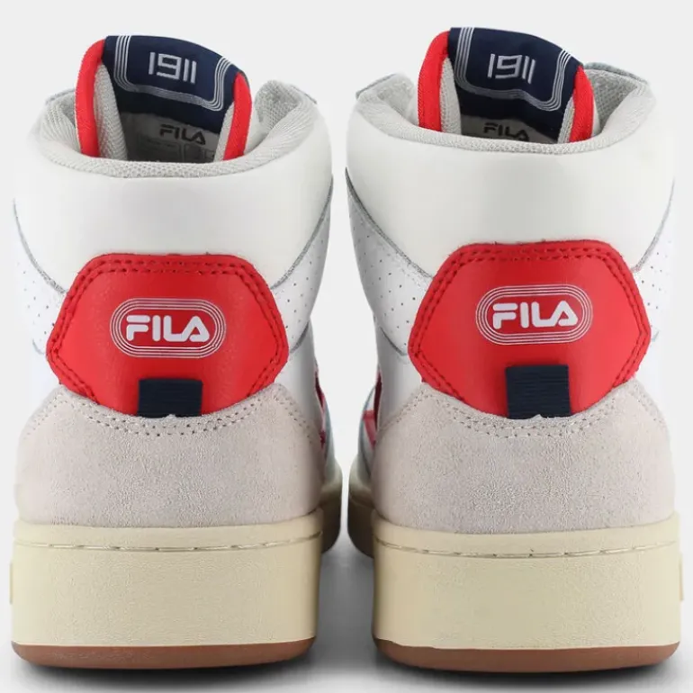 sevaro mid- SPORTIVE White-Fila Red FFM0256