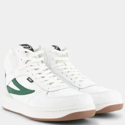 sevaro mid- SPORTIVE White-Verdant Green FFM0256