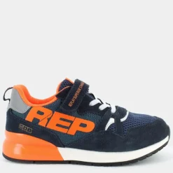SHOOT JR - 8- SNEAKERS BLU ARANCIONE JS290023L