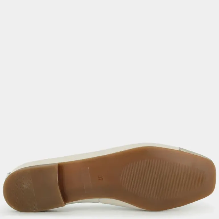 SIMONA- BALLERINA OFF WHITE/PLATINO GI-E25D-01