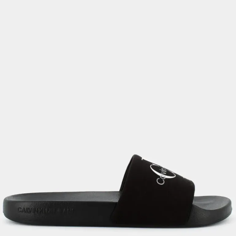 SLIDE MONOGRAM- CIABATTE BLACK/BRIGHT WHITE YM0YM00061