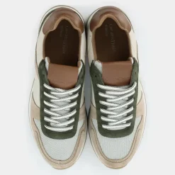 SNEAKERS BEIGE+MARRONE+VERDE AC-E25U-11