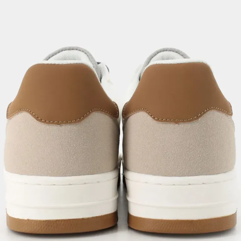 SNEAKERS BIANCO + MARRONE + CELESTE HZ-E25U-01