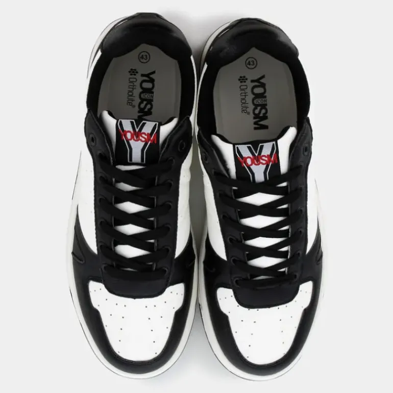 SNEAKERS BIANCO/NERO HZ-I24U-01