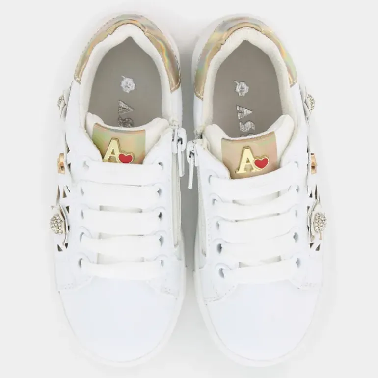 SNEAKERS BIANCO ORO AG17047