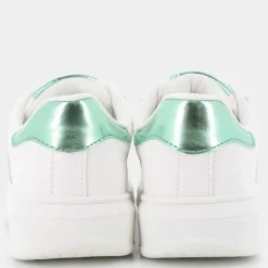 SNEAKERS BIANCO VERDE SM-E25B-06
