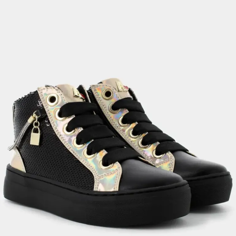 15937- SNEAKERS NERO ORO AG-16504