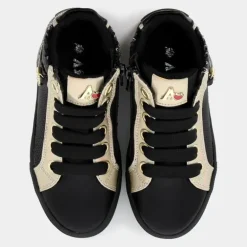 15937- SNEAKERS NERO ORO AG-16504