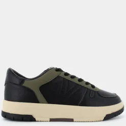 SNEAKERS NERO/VERDE OLIVA HZ-I24U-03