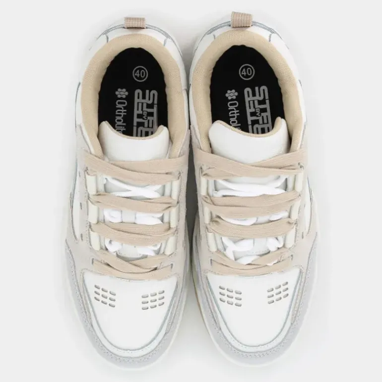SNEAKERS OFF WHITE + SAND + GRIGIO TS-E25U-07