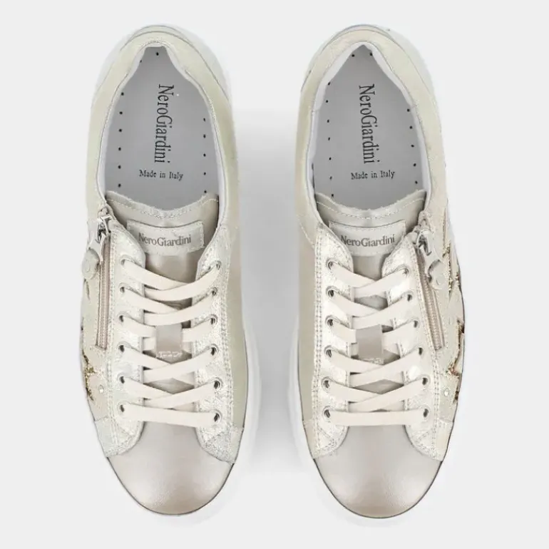 SNEAKERS PLATINO E218110D