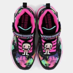 SNUGGLE SNEAKS - SKECH SQUAD- SPORTIVE BLACK SPARKLE/MULTI 302214L
