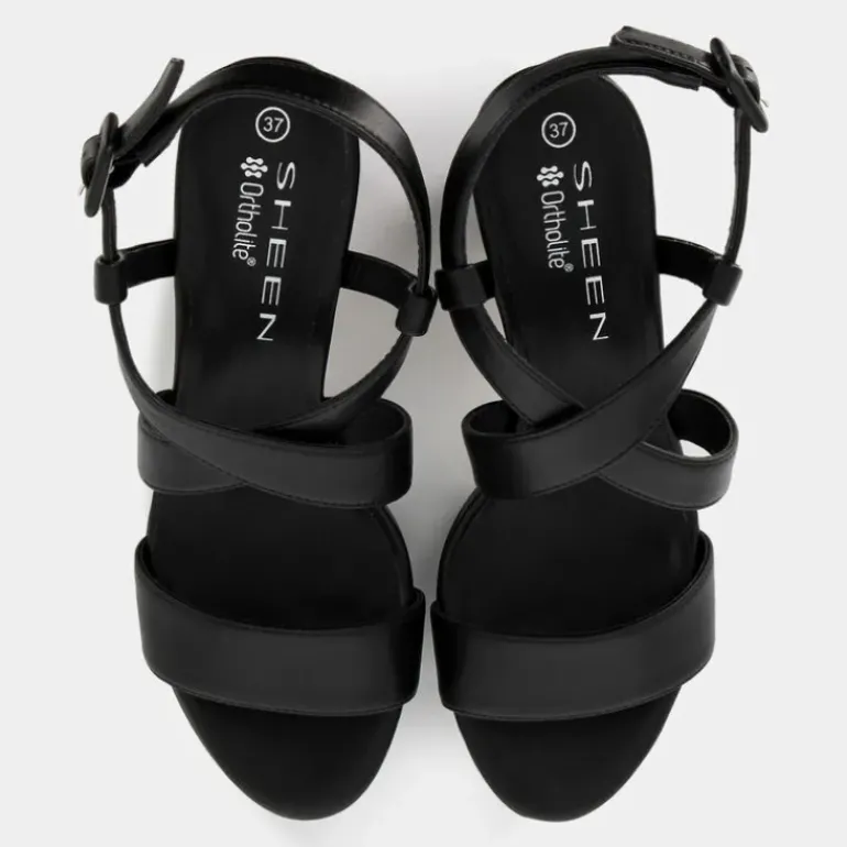 SOFT- SANDALI NERO ME-E24D-30