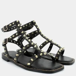 SU SOFT- SANDALI NERO RE-E24D-16