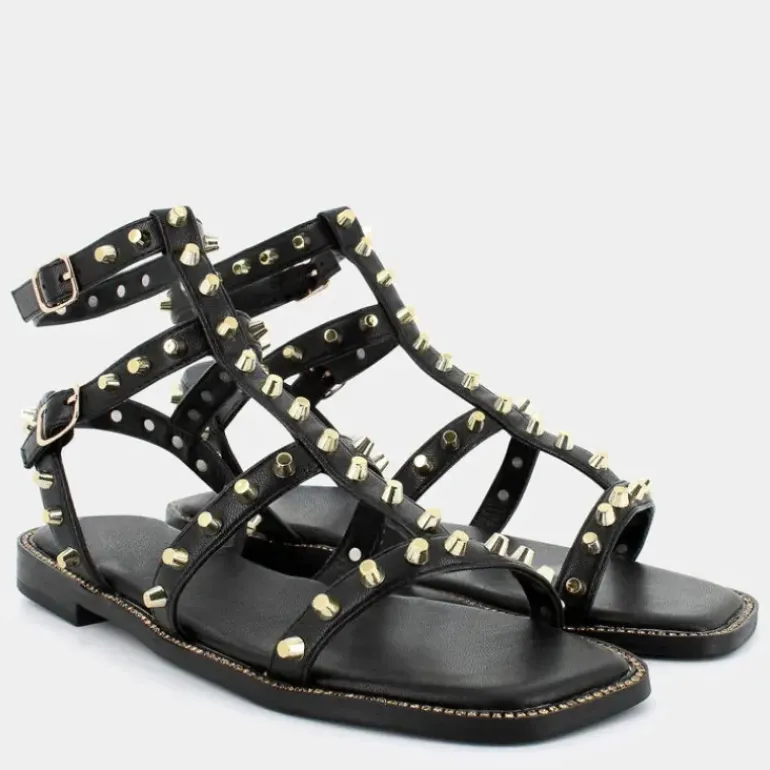 SU SOFT- SANDALI NERO RE-E24D-16