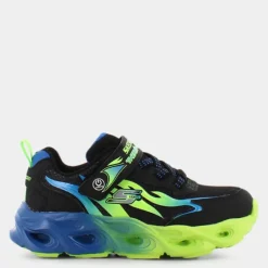 THERMO-FLASH- SPORTIVE Black Synthetic / Mesh / Blue & Lime Trim 400103L