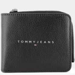 TJM LINEAR LOGO- PICCOLA PELLETTERIA BLACK 12921-BDS