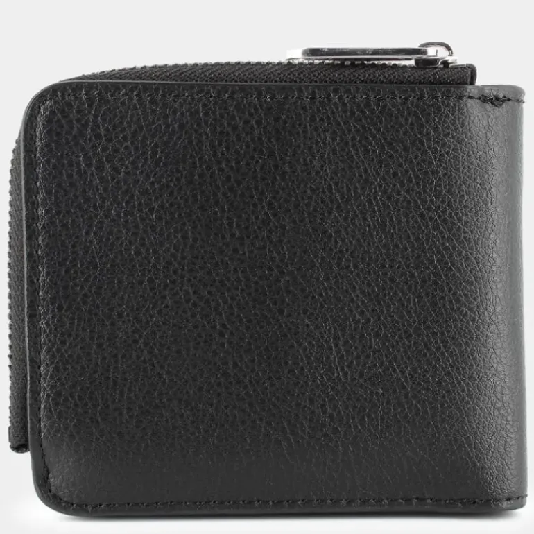 TJM LINEAR LOGO- PICCOLA PELLETTERIA BLACK 12921-BDS
