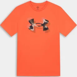 UA TECH PRINT FILL SS- T-SHIRT FIRE 1390208