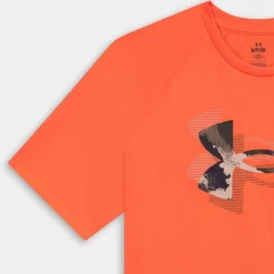 UA TECH PRINT FILL SS- T-SHIRT FIRE 1390208