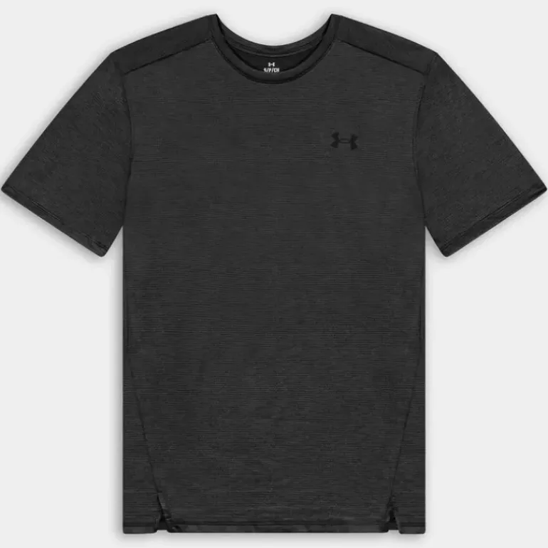 UA TECH VENT SS- T-SHIRT NERO 1376791