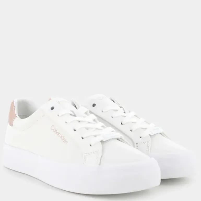 VULCANIZED LACE UP- SNEAKERS White/Metal Cameo HW021040K6