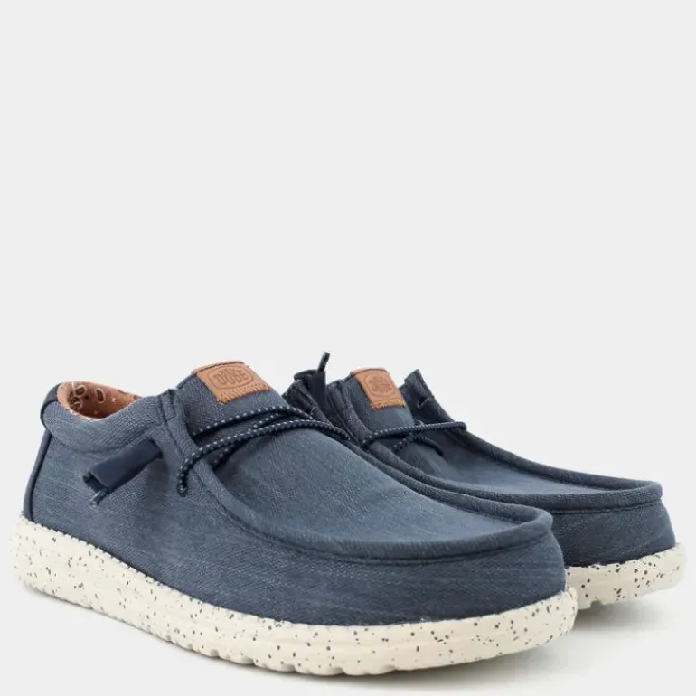 WALLY WASHED- MOCASSINI NAVY HD.40296