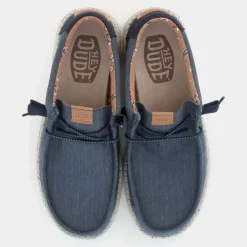 WALLY WASHED- MOCASSINI NAVY HD.40296