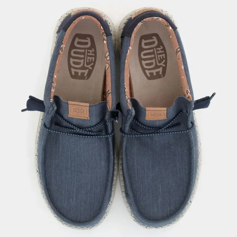 WALLY WASHED- MOCASSINI NAVY HD.40296