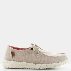 WENDY CHAMBRAY- MOCASSINI WHITE NUT HD.40058