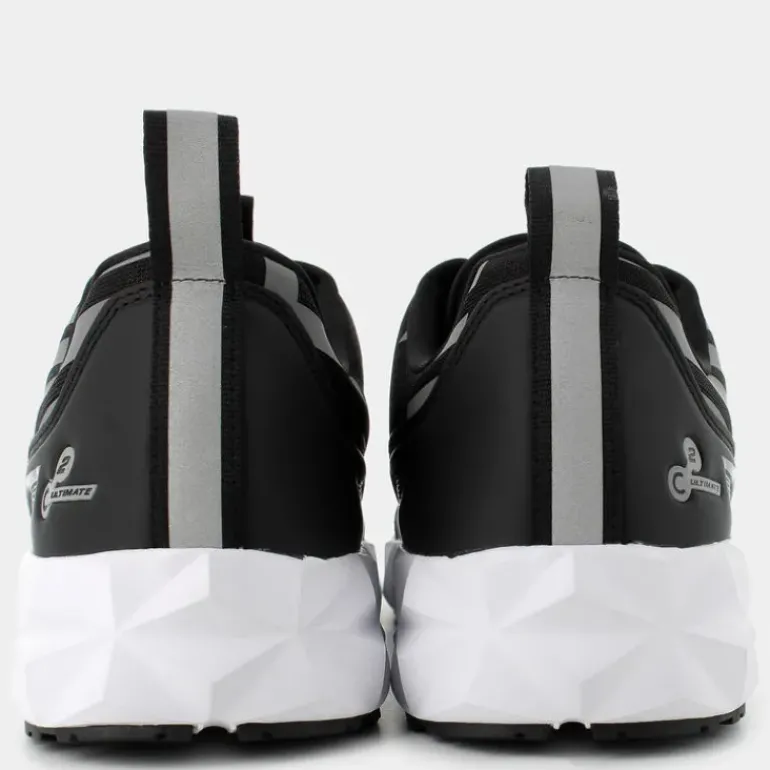 XK433- SNEAKERS BLACK+SILVER X8X217