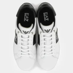 XK346- SNEAKERS WHITE+BLACK+GOLD X8X102.