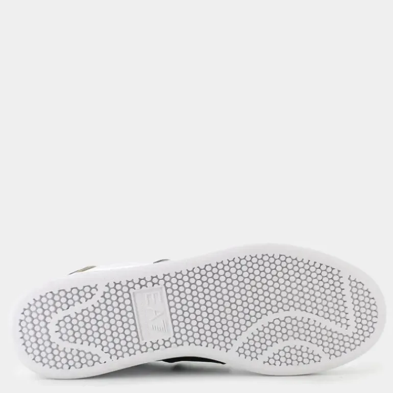 XK346- SNEAKERS WHITE+BLACK+GOLD X8X102.