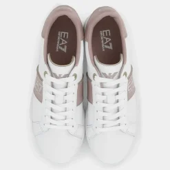 XK346- SNEAKERS WHITE+FAWN+GOLD X8X102