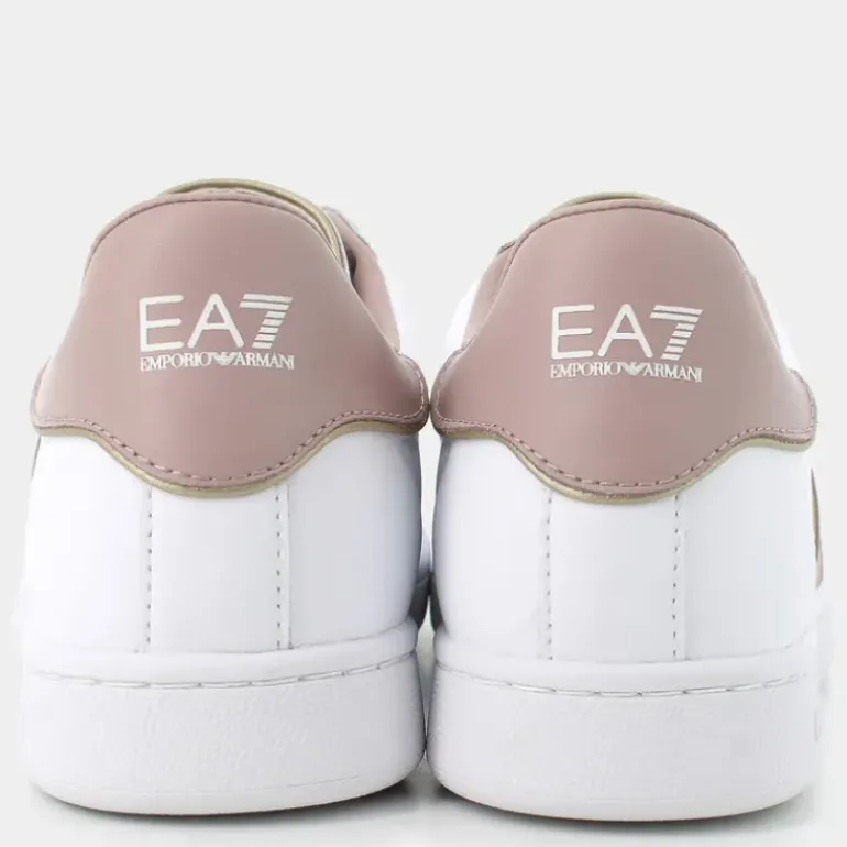 XK346- SNEAKERS WHITE+FAWN+GOLD X8X102